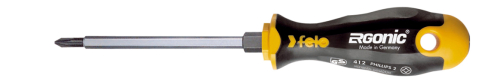 Отвёртка серия 412 Ergonic, PH3х150 с шестигранником FELO 412 305 40