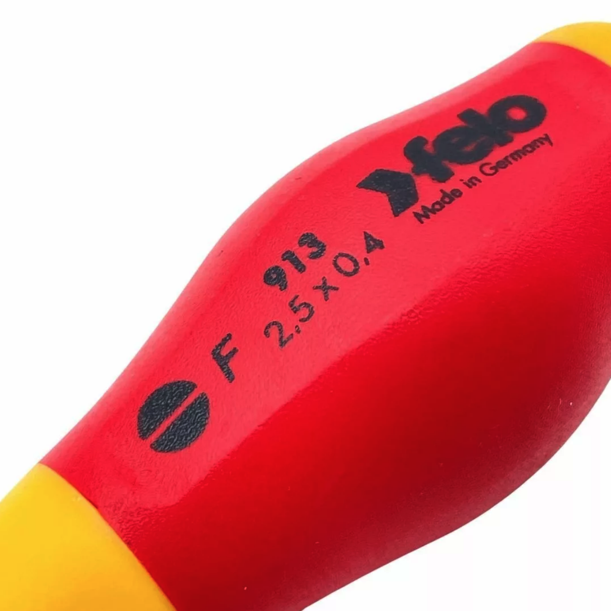Отвертка диэлектрическая шлицевая SL2,5x0,4x75 Felo 91302590