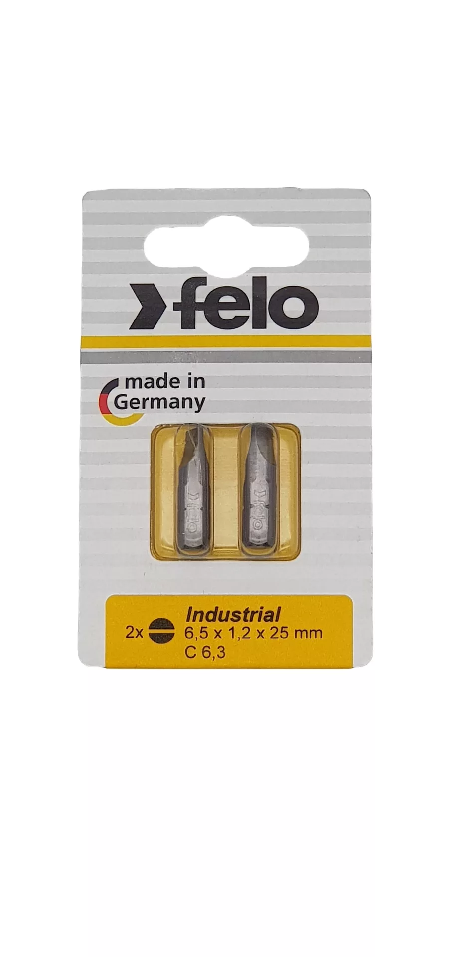 Биты SL6,5x1,2х25, С 6,3, 2 шт. FELO 020 610 36