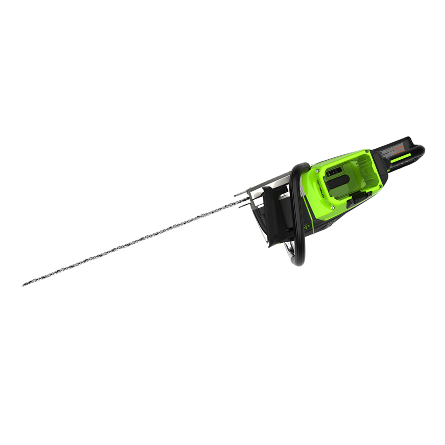 Пила цепная 51 см (5 кВт) аккумуляторная Greenworks 82V OCS800 2009707, бесщёточная, без АКБ и ЗУ