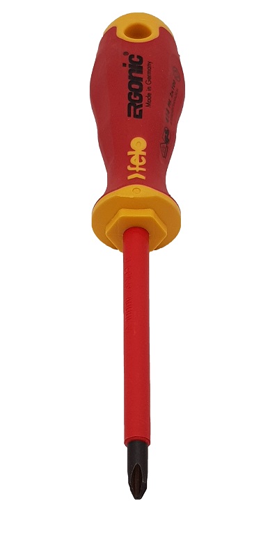 Отвёртка ERGONIC диэлектр., серия 414, PH 2 FELO 414 203 90