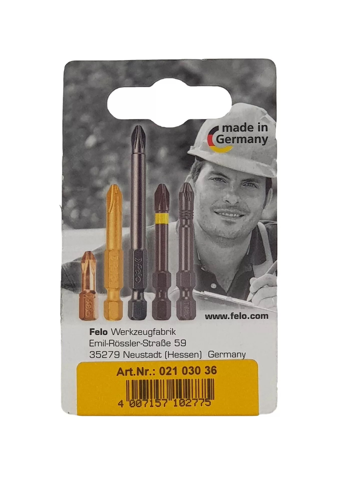 Биты PZ3х25, С 6,3, 2 шт. FELO 021 030 36