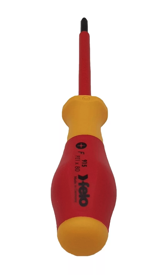 Отвертка диэлектрическая крестовая PZ1X80 Felo 91510290