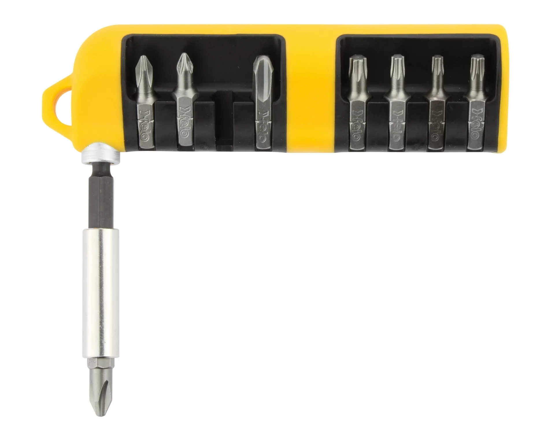 Набор бит SL/PH/PZ/Tx Industrial с держателем, 9шт FELO 020 801 06