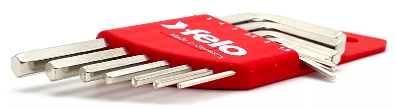 Набор ключей Г-образных шестигранных коротких 7шт HEX 1,5-6,0мм FELO 345 007 11