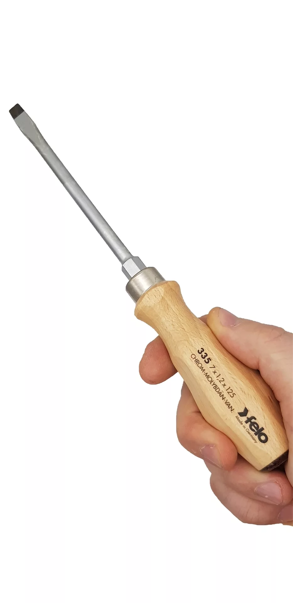 Набор отверторк ударных SL/PZ с деревянной рукояткой, 5 шт FELO 335 952 98