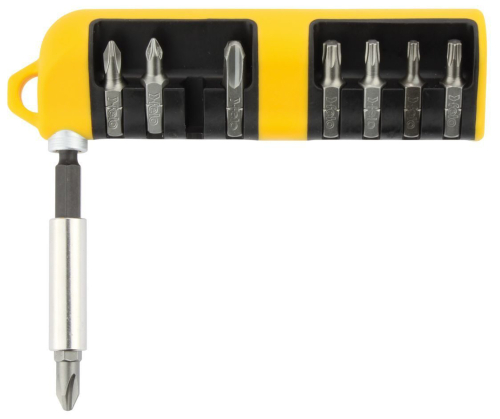 Набор бит SL/PH/PZ/Tx Industrial с держателем, 9шт FELO 020 801 06
