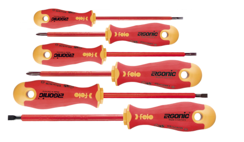 Набор отвёрток ERGONIC диэлектр., серия 413 6 шт. FELO 413 961 98