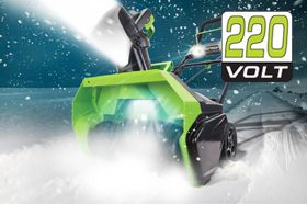 Обзор электрических снегоуборщиков Greenworks