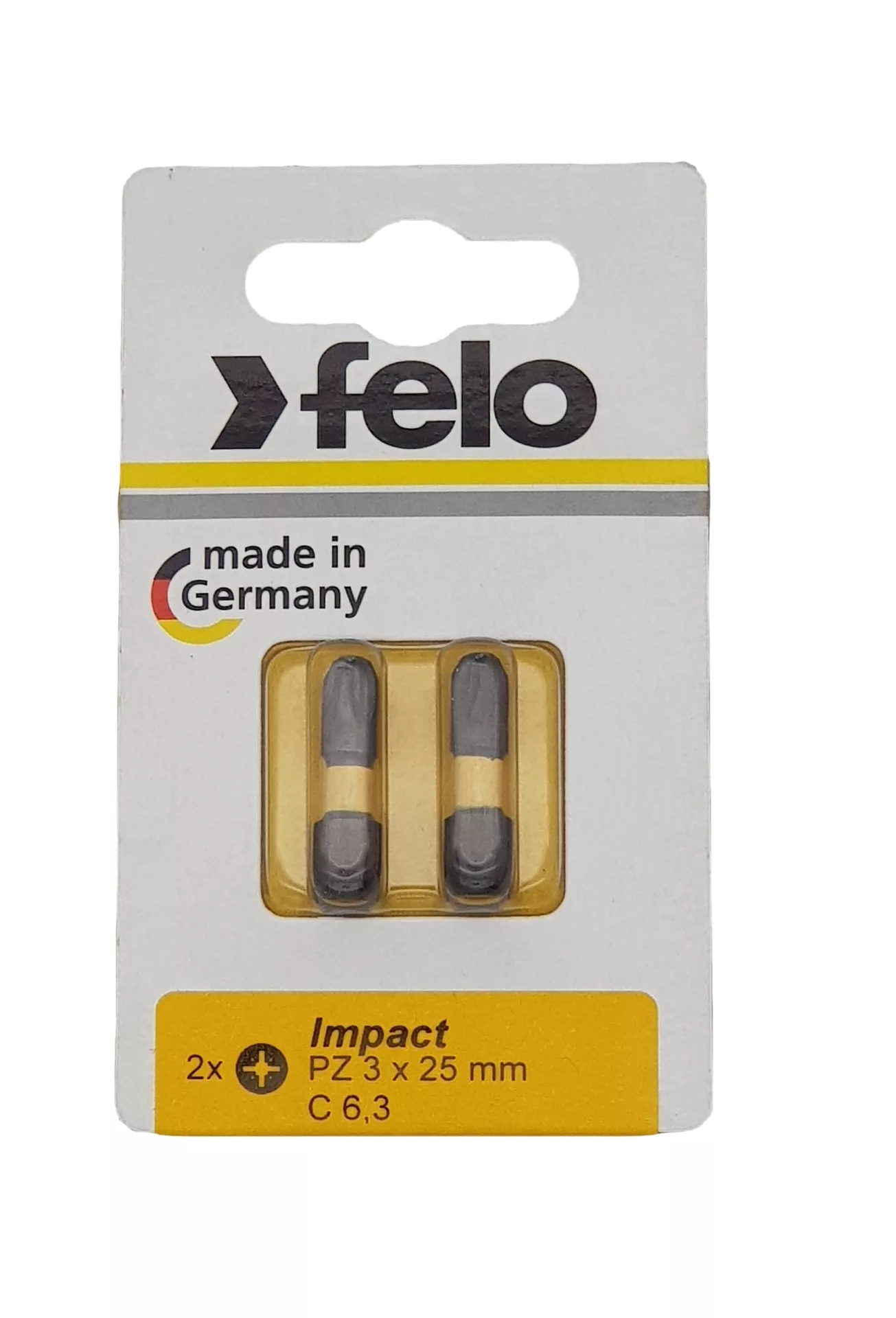 Бита крестовая ударная серия Impact PZ 3X25, 2 шт FELO 021 032 41