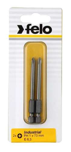 Бита крестовая PH 1/PH 2/PH 3X50, 3 шт в блистере FELO 032 931 16