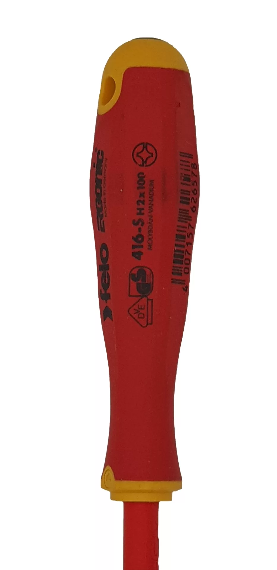 Отвертка диэлектрическая PH 2 +/- E-Slim Ergonic FELO 416 293 90