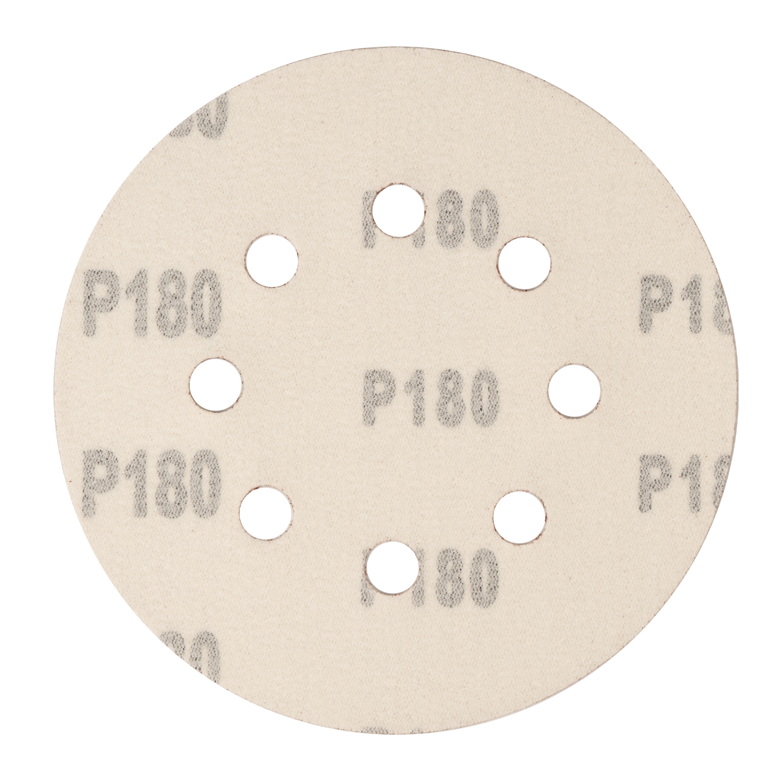 Круг абразивный на ворсовой подложке под "липучку", перфорированный, P 180, 125 мм, 5 шт