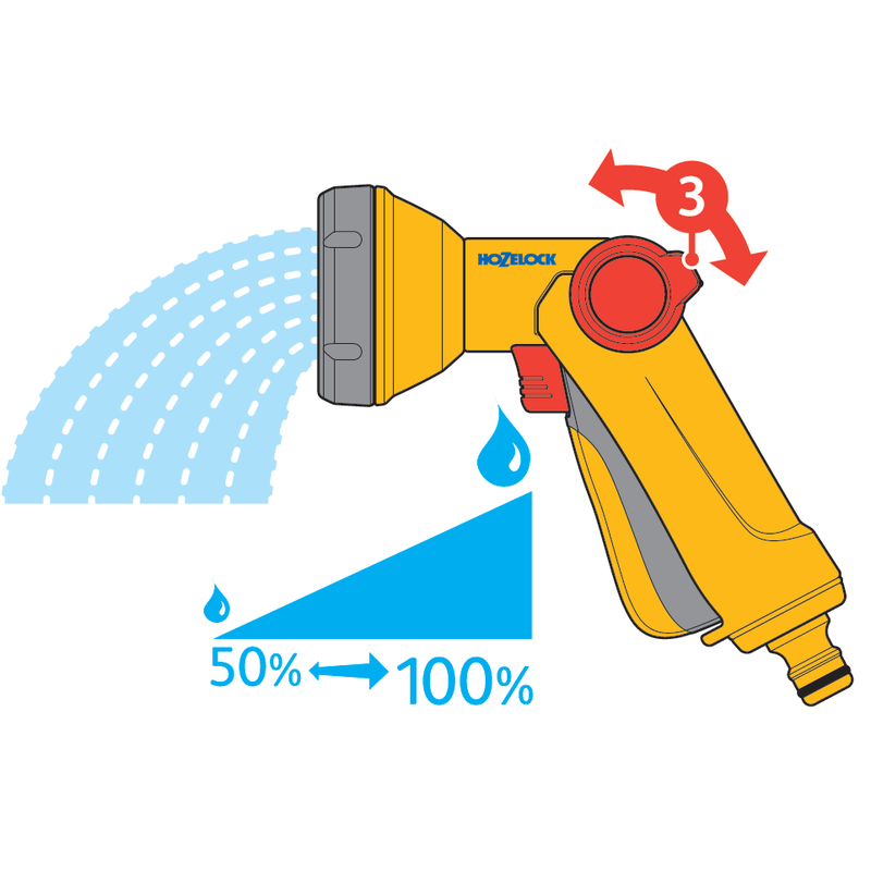 Пистолет-распылитель для полива HoZelock 2672 Rose Spray 1 режим