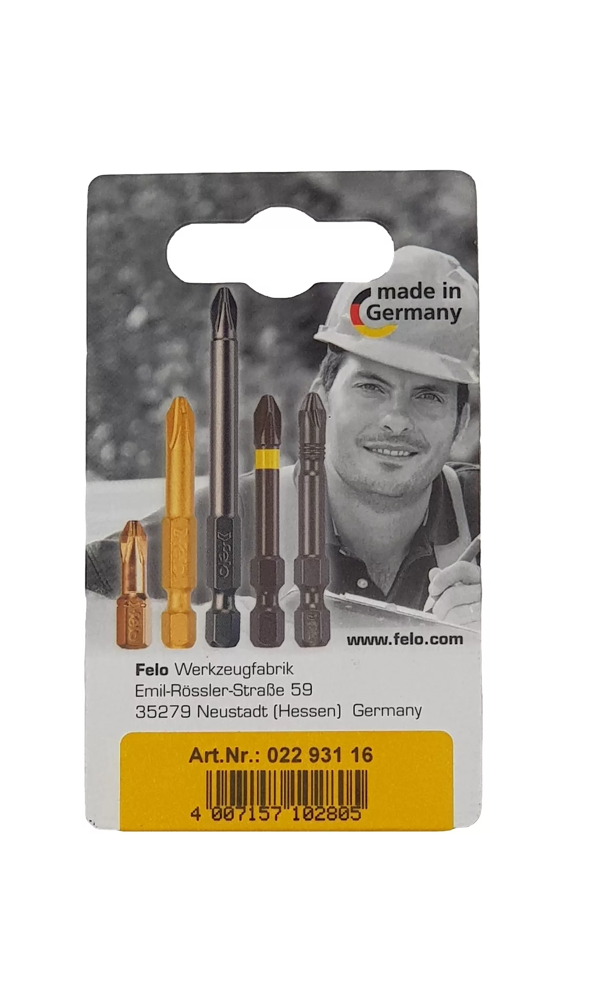 Биты PH1/PH2/PH3х25, С 6,3, 3 шт. FELO 022 931 16