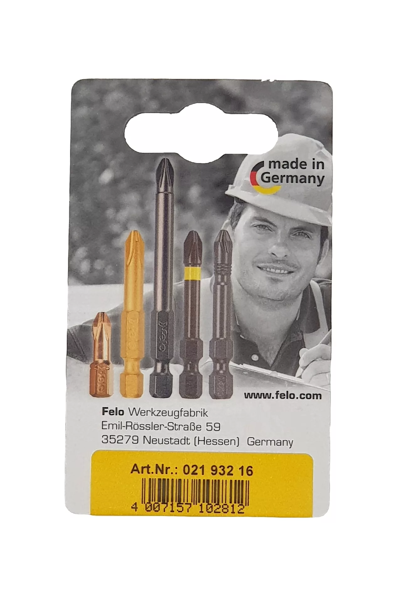 Биты PZ1/PZ2/PZ3х25, С 6,3, 3 шт. FELO 021 932 16