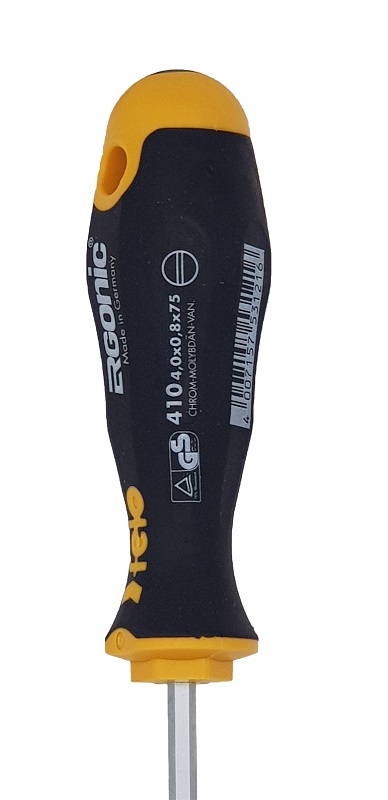 Отвёртка серия 410 Ergonic, SL4,0 с шестигранником FELO 410 042 40