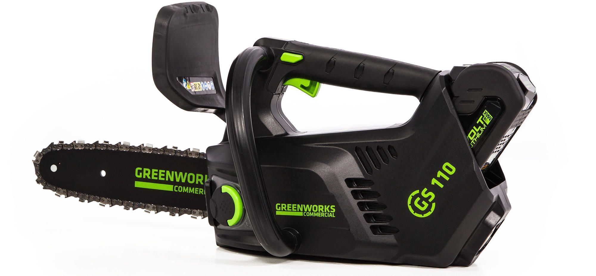 Одноручная пила аккумуляторная цепная Greenworks 25 см 40V GD40TCS 2003807, бесщёточная, без АКБ и ЗУ