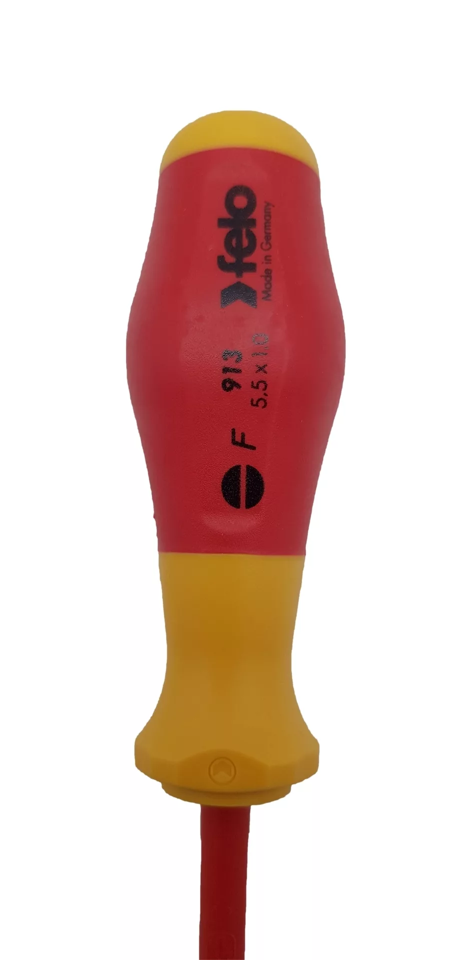 Отвертка диэлектрическая шлицевая SL5,5x1,0x125 Felo 91305590