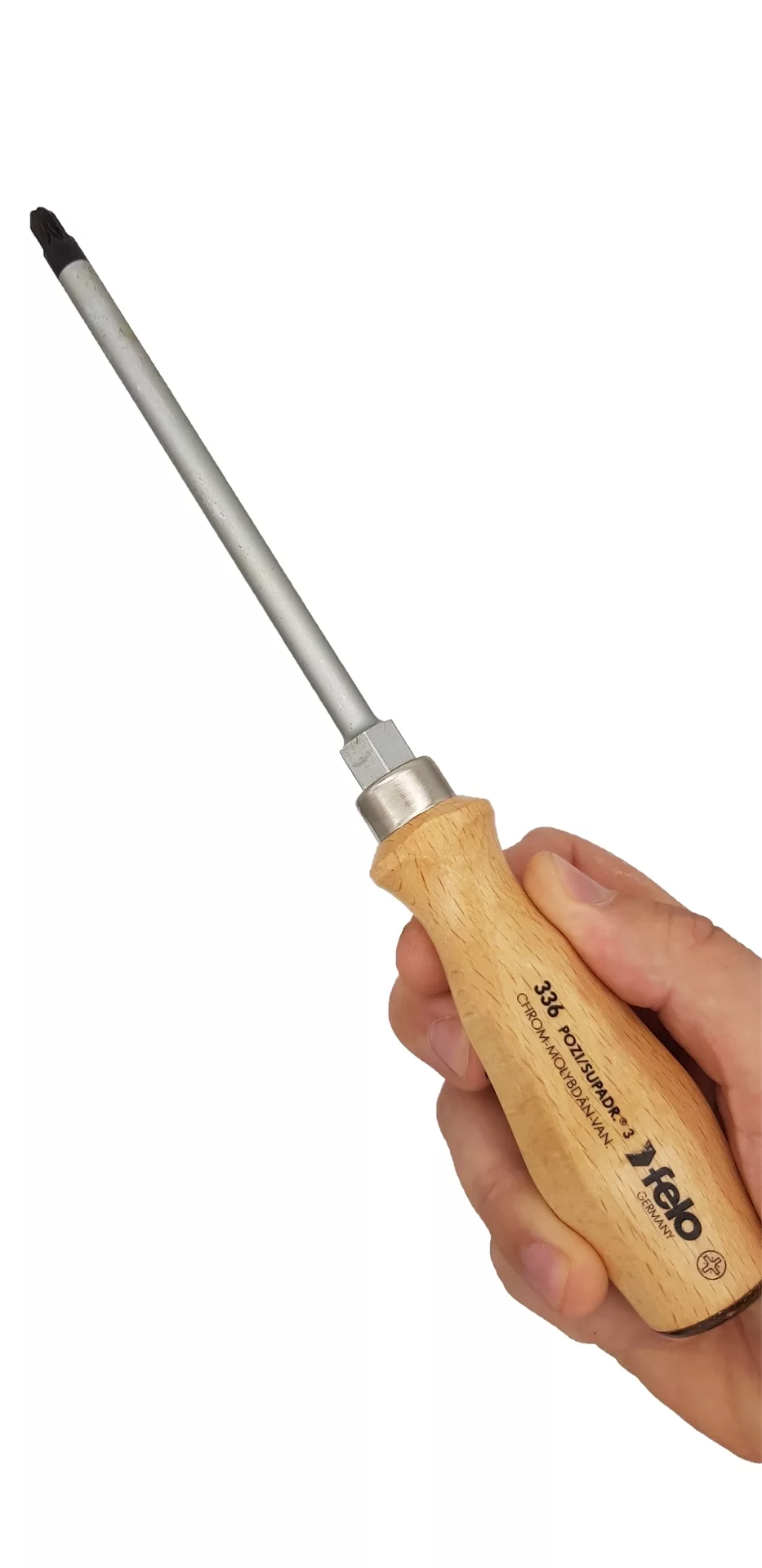 Отвертка с деревянной рукояткой ударная PZ 3Х150 FELO 33630590