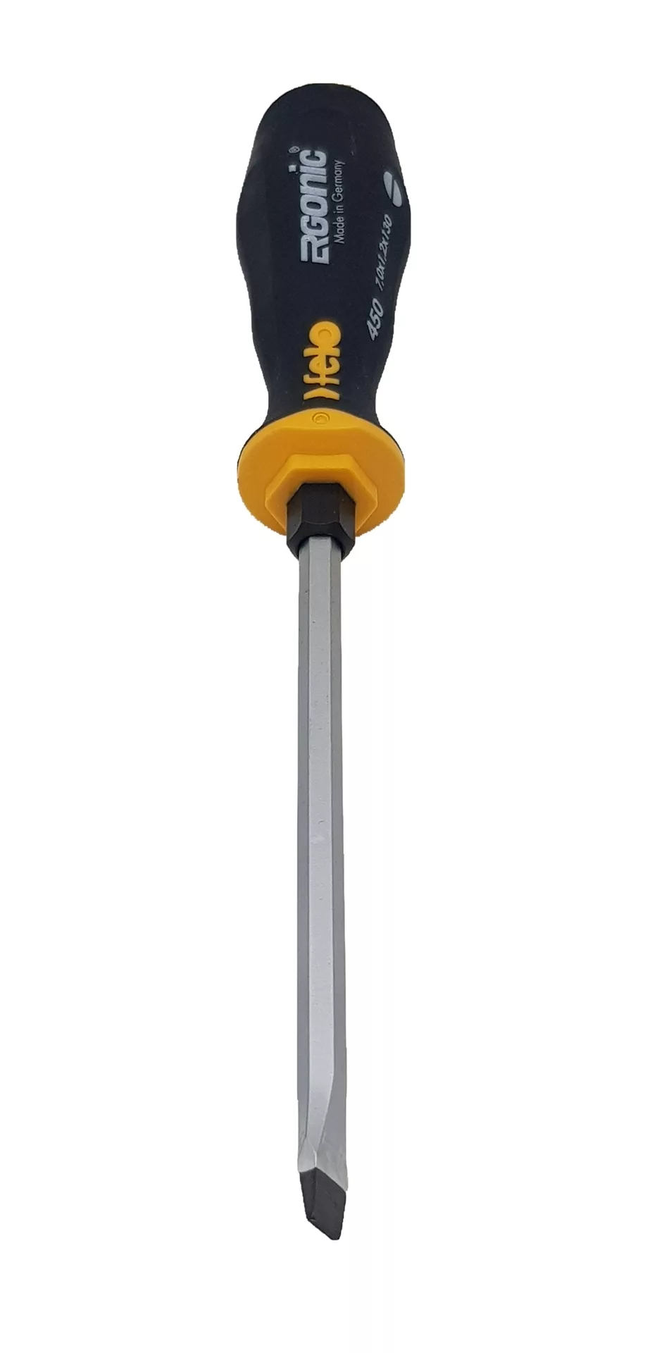 Отвертка плоская шлицевая ударная Ergonic 7,0X1,2X130 FELO 45007040