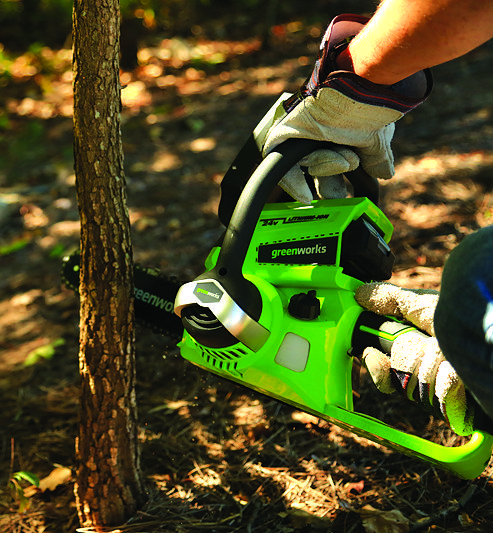 Пила аккумуляторная цепная Greenworks 25 см 24V G24CS25, без АКБ и ЗУ