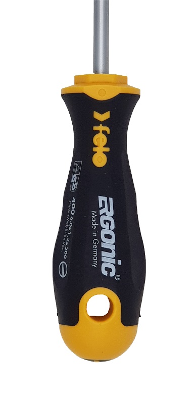 Отвёртка серия 400 Ergonic, SL6,0х1,2х200 FELO 400 067 10