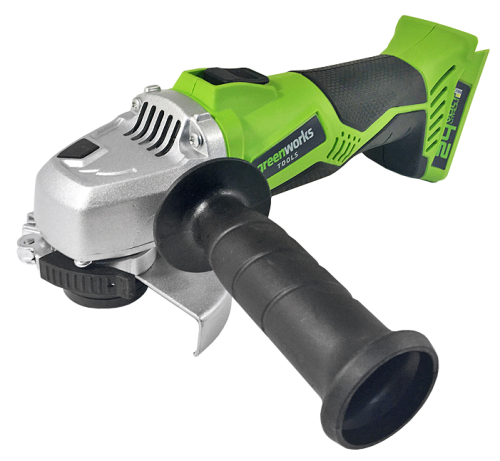 Угловая шлифмашинка болгарка аккумуляторная Greenworks 24V G24AG