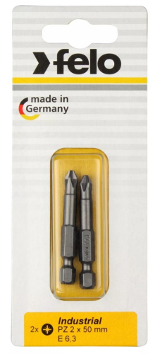Бита крестовая PZ 1X50, серия Industrial, 2 шт в блистере FELO 03101536