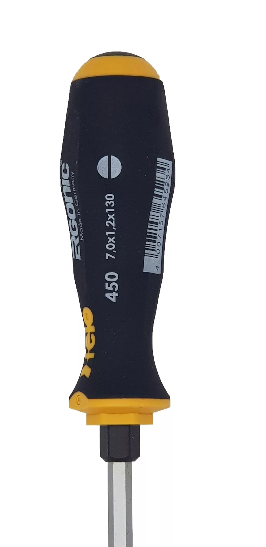 Отвертка плоская шлицевая ударная Ergonic 7,0X1,2X130 FELO 45007040