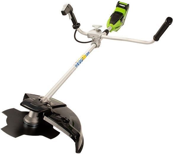 Триммер с велосипедными ручками аккумуляторный Greenworks 40 см 40V GD40BCB 2105707, бесщёточный, без АКБ и ЗУ