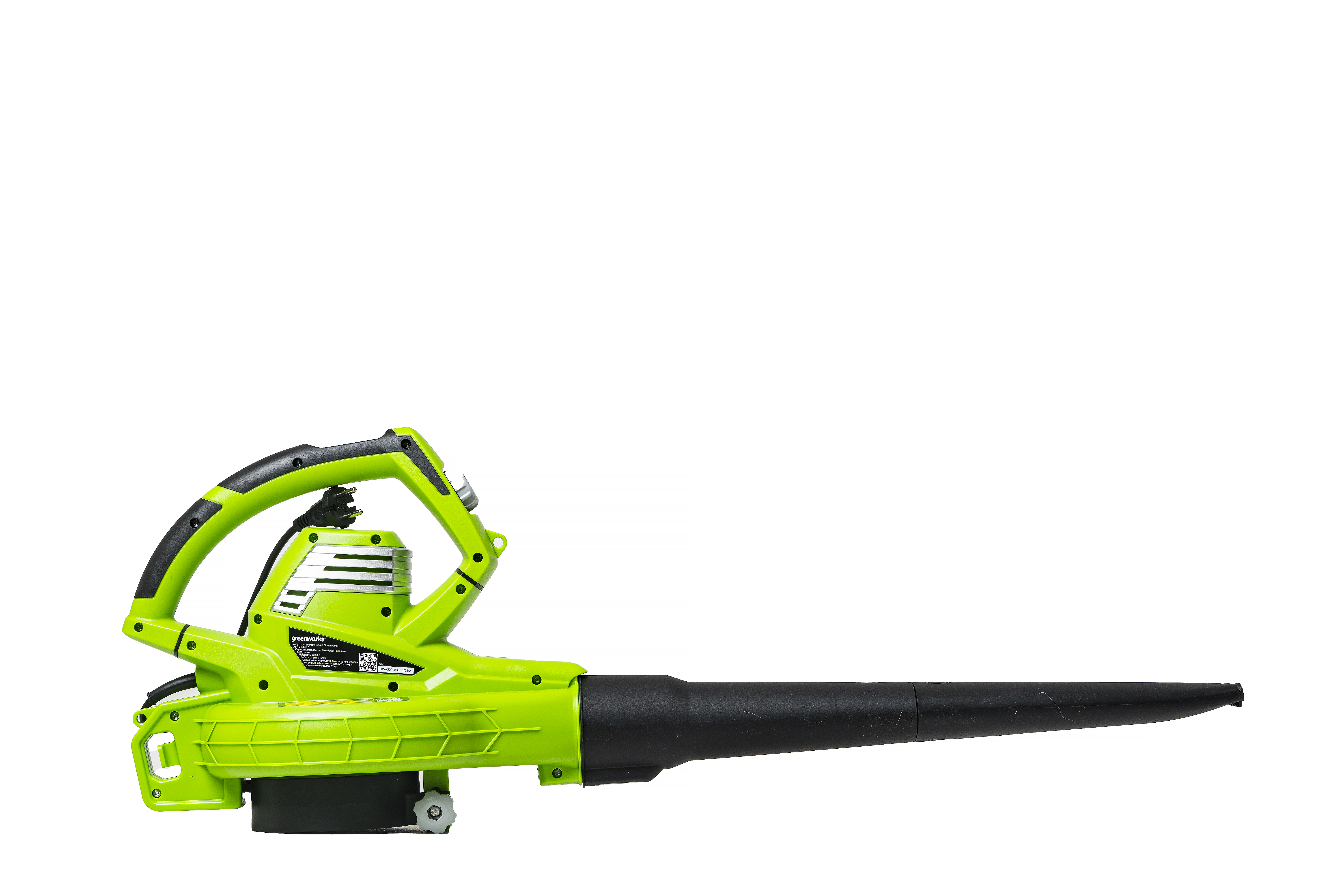 Воздуходув – садовый пылесос электрический Greenworks 3000W BL3000 2406507
