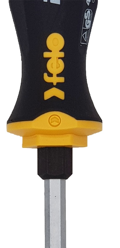 Отвёртка серия 410 Ergonic, SL6,5 с шестигранником FELO 410 654 40