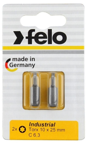 Бита крестовая Torx 10X25, серия Industrial, 2 шт в блистере FELO 026 100 36