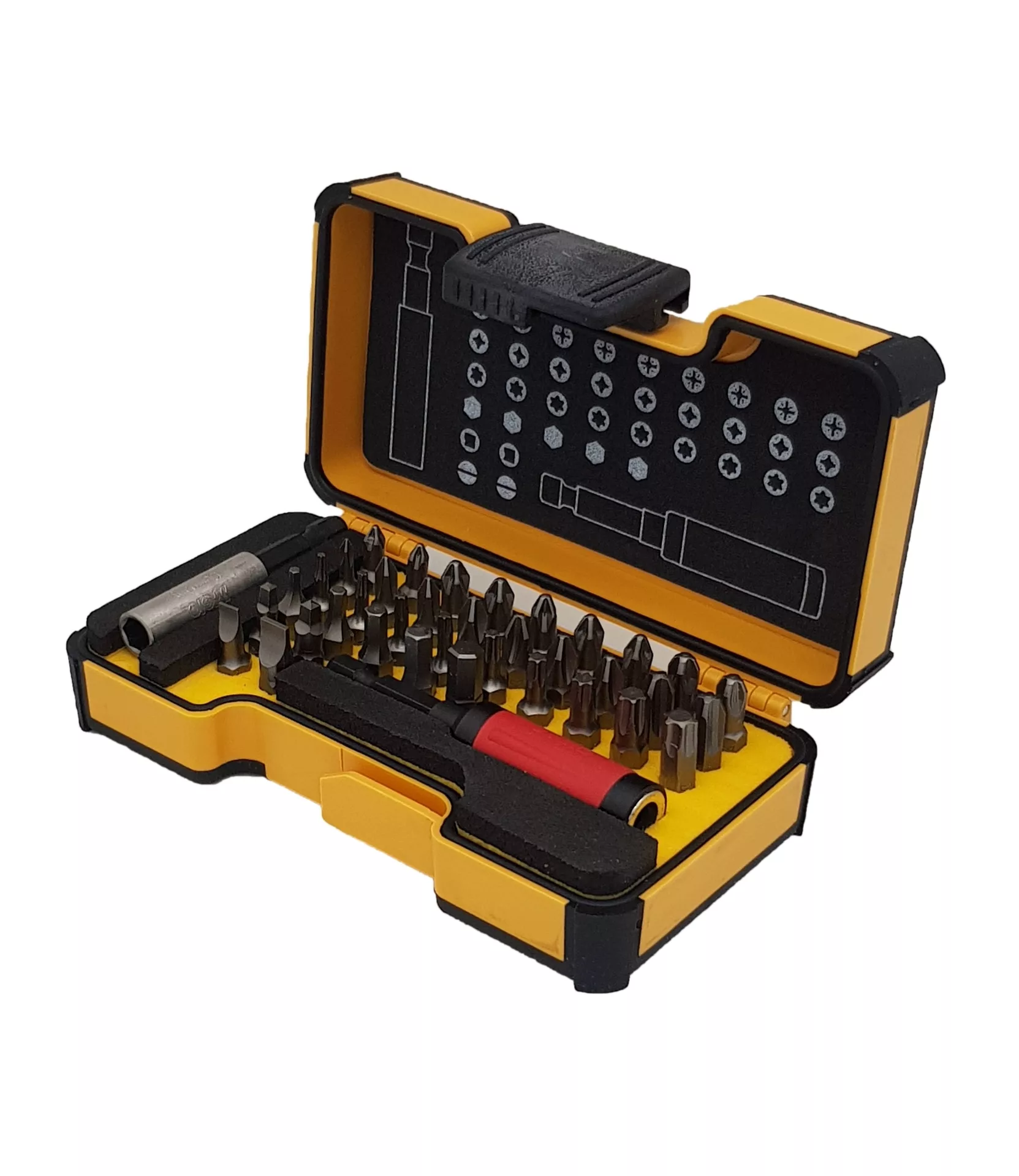 Набор бит "FELO Bits 38" в кейсе36 шт.+магнит.держ Star+магнит.держ., серия 020 FELO 020 738 06