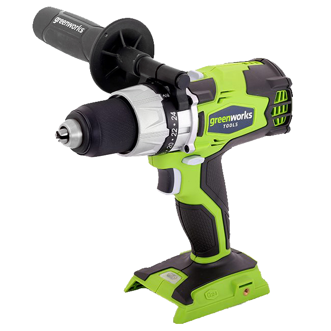 Шуруповёрт аккумуляторный Greenworks 24V GD24DD, бесщёточный