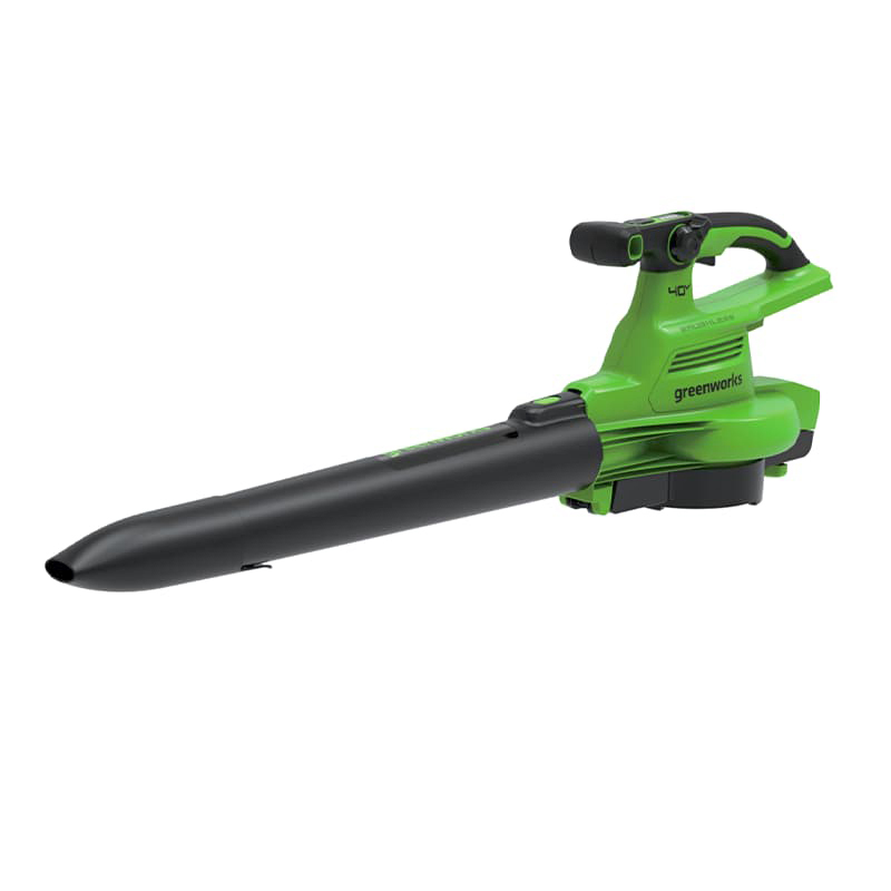 Воздуходув – садовый пылесос аккумуляторный Greenworks 40V GD40BV 2406907, бесщёточный, без АКБ и ЗУ