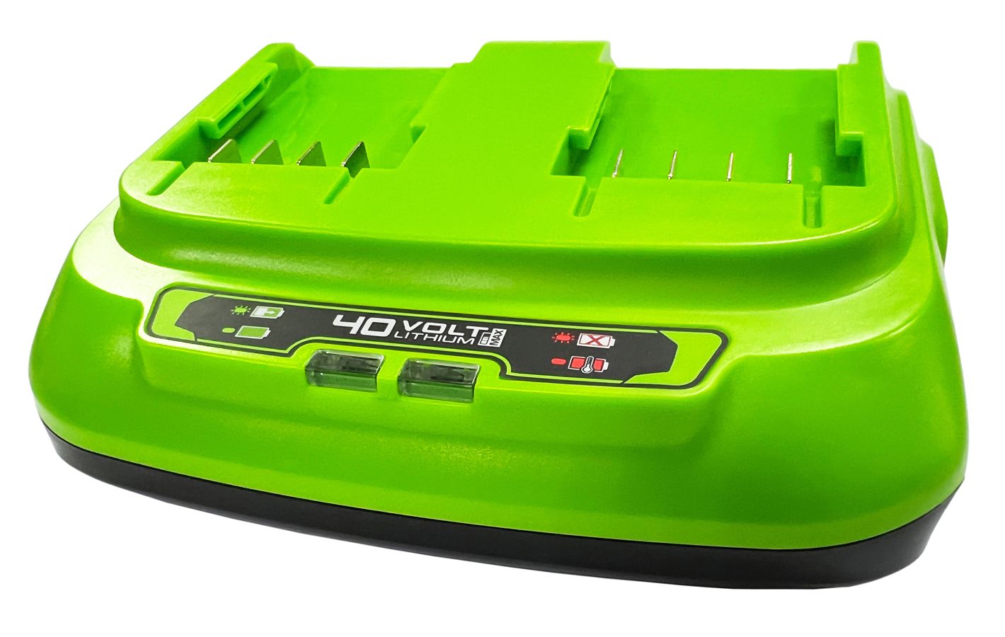 Зарядное устройство двойное быстрое (8 А) Greenworks 40V G40UC8 2938807 (с двумя слотами)