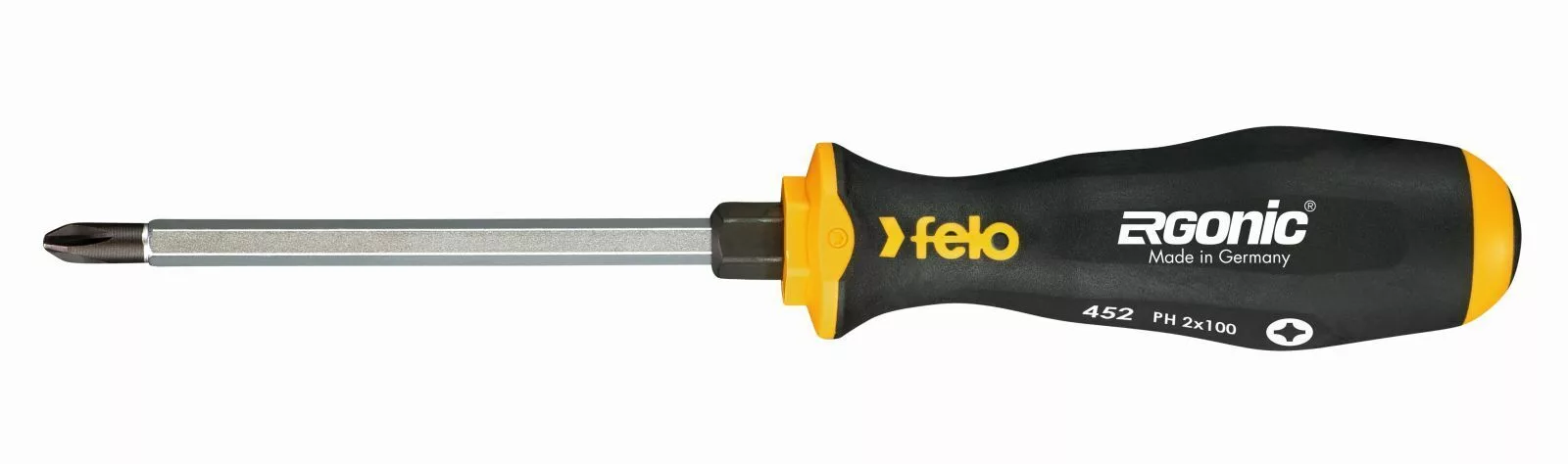 Отвертка Ergonic крестовая ударная PH 2X100 FELO 45220340