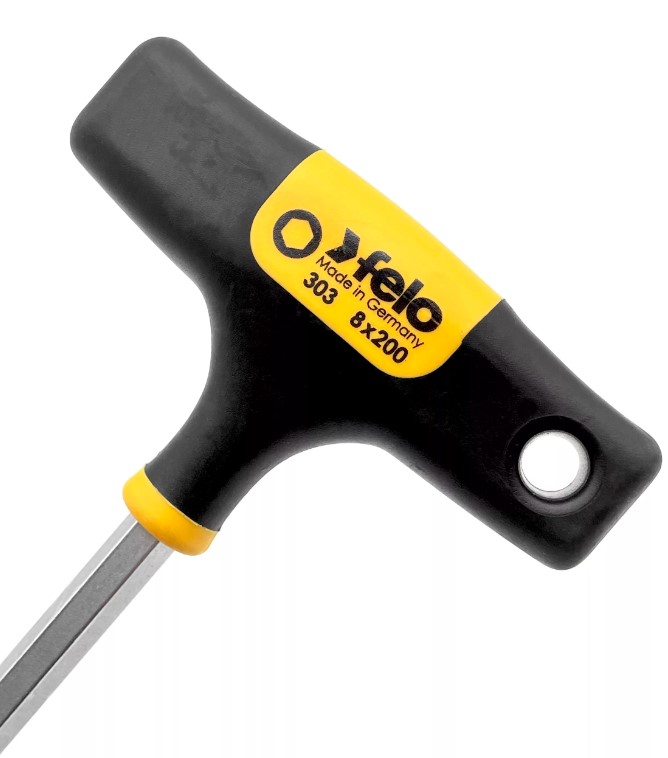 Отвёртка шестигр. 8х200,Т-образная, серия 303 FELO 303 087 60