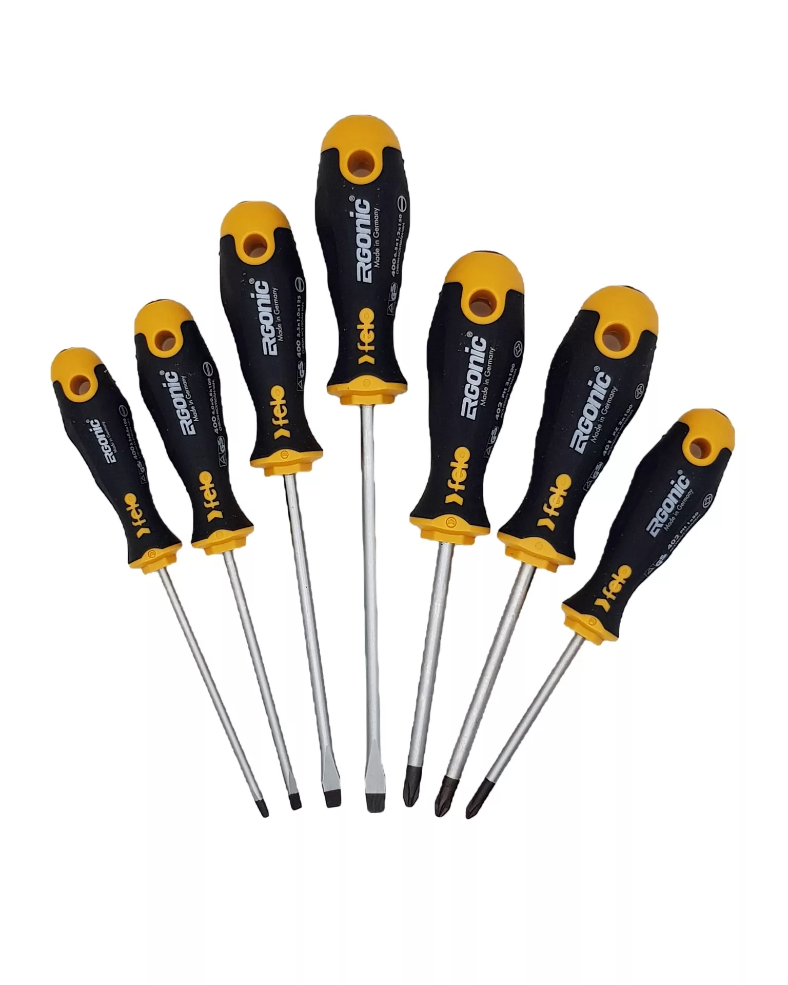 Набор отвёрток серия 400 Ergonic 7 шт. FELO 400 971 18