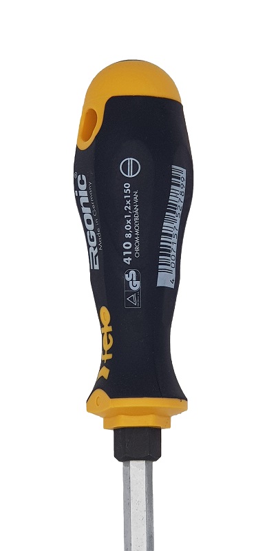 Отвёртка серия 410 Ergonic, SL8,0 с шестигранником FELO 410 085 40