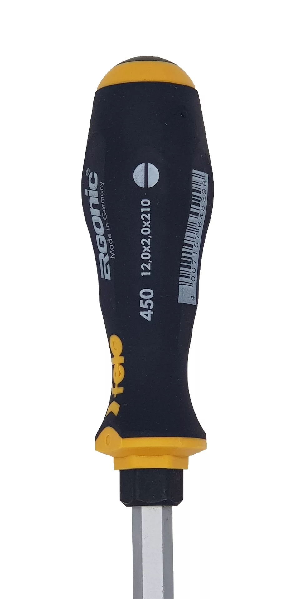 Отвертка плоская шлицевая ударная Ergonic 12,0X2,0X210 FELO 45012040