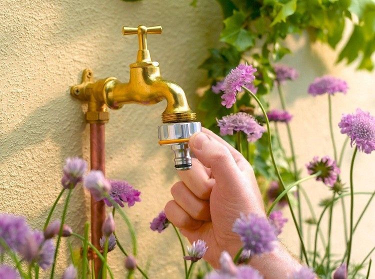 Коннектор hozelock 2042 pro для крана вне помещений 1