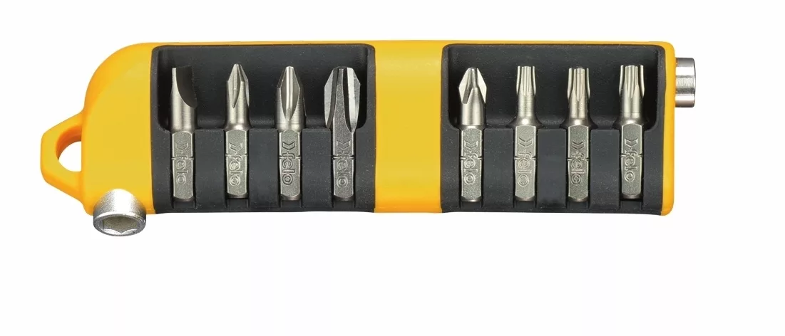 Набор бит SL/PH/PZ/Tx Industrial с держателем, 9шт FELO 020 801 06