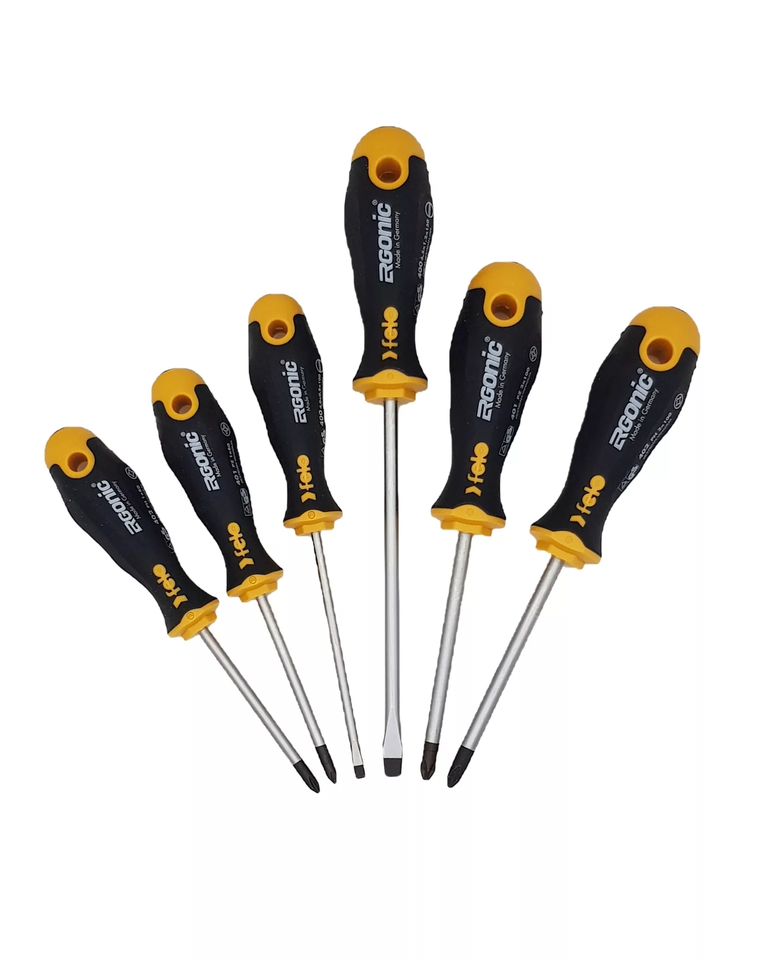 Набор отвёрток 6 шт., серия 400 Ergonic FELO 400 961 18