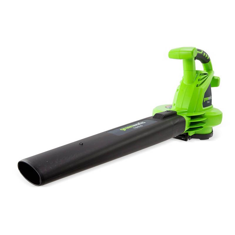 Воздуходув – cадовый пылесос электрический Greenworks 2800W GBV2800