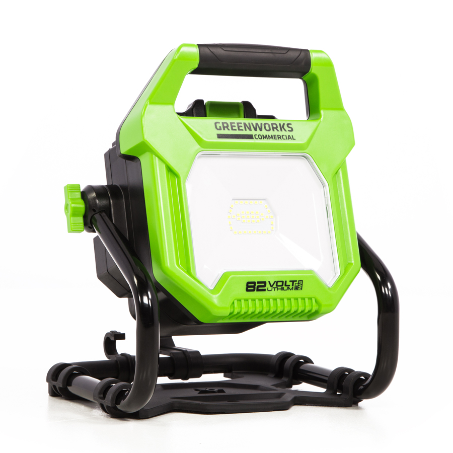 Прожектор светодиодный (2500 лм) аккумуляторный Greenworks гибрид 82V/220-240V G82WLH 3504007, без АКБ и ЗУ