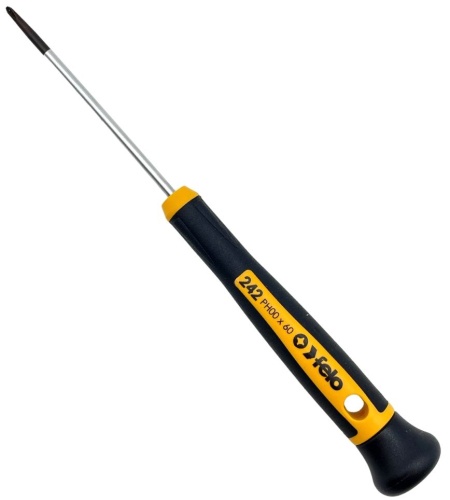 Отвёртка крестовая для точных работ РН00, серия 242 FELO 242 009 60