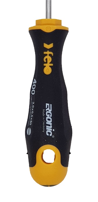 Отвёртка серия 400 Ergonic, SL3,0х0,5х80 FELO 400 032 10